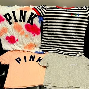 VS Pink Bundle Tops Size Small and XS